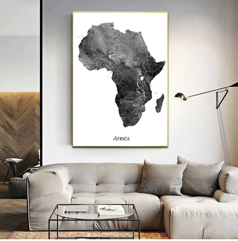 Star Map Poster - Afrika kaart posters en prints kaart