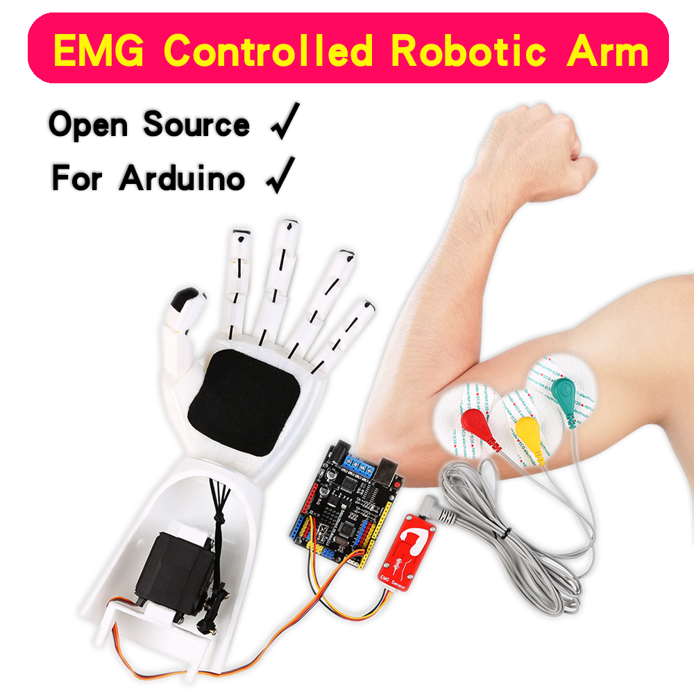 Science Robotics - Emg Sensor Robotarm Elektrische Spiersignaalsensor Robotarm,