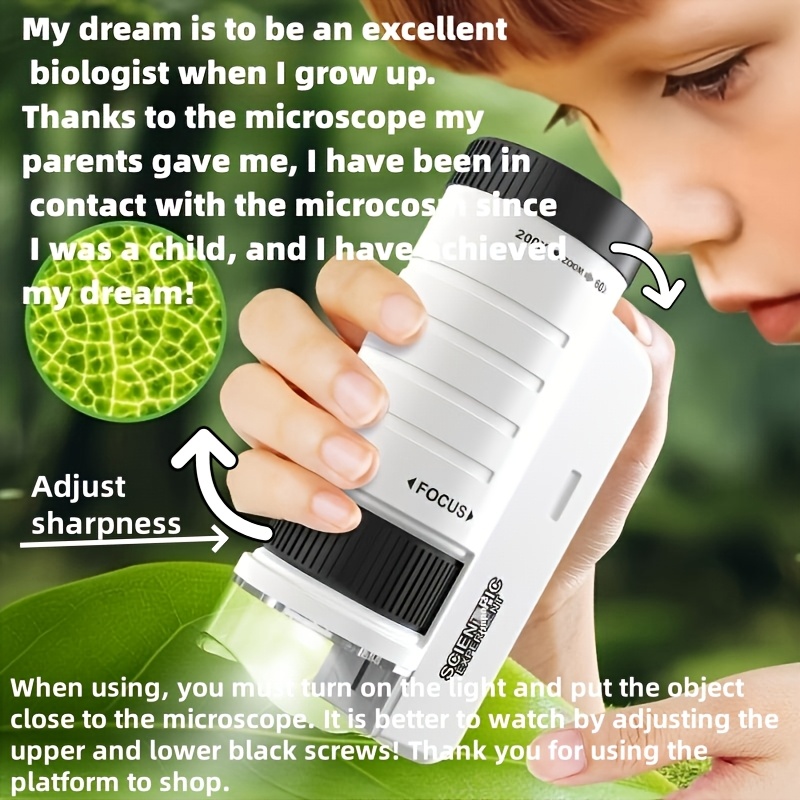Science Max - Handheld Microscoop Kit Lab Home School