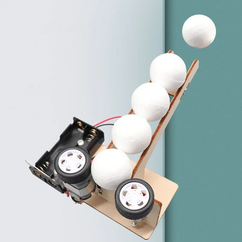 Science Project Kit - Elektrische Balwerpmachine Kits DIY Wetenschapsspeelgoed Educatief