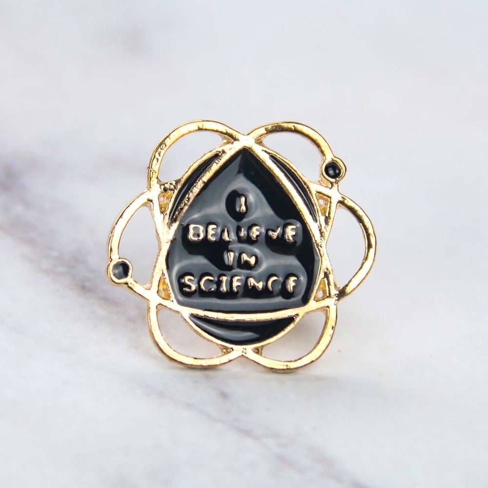 Science Hunter - Wetenschap Thema Atom Broche Hunter Jas