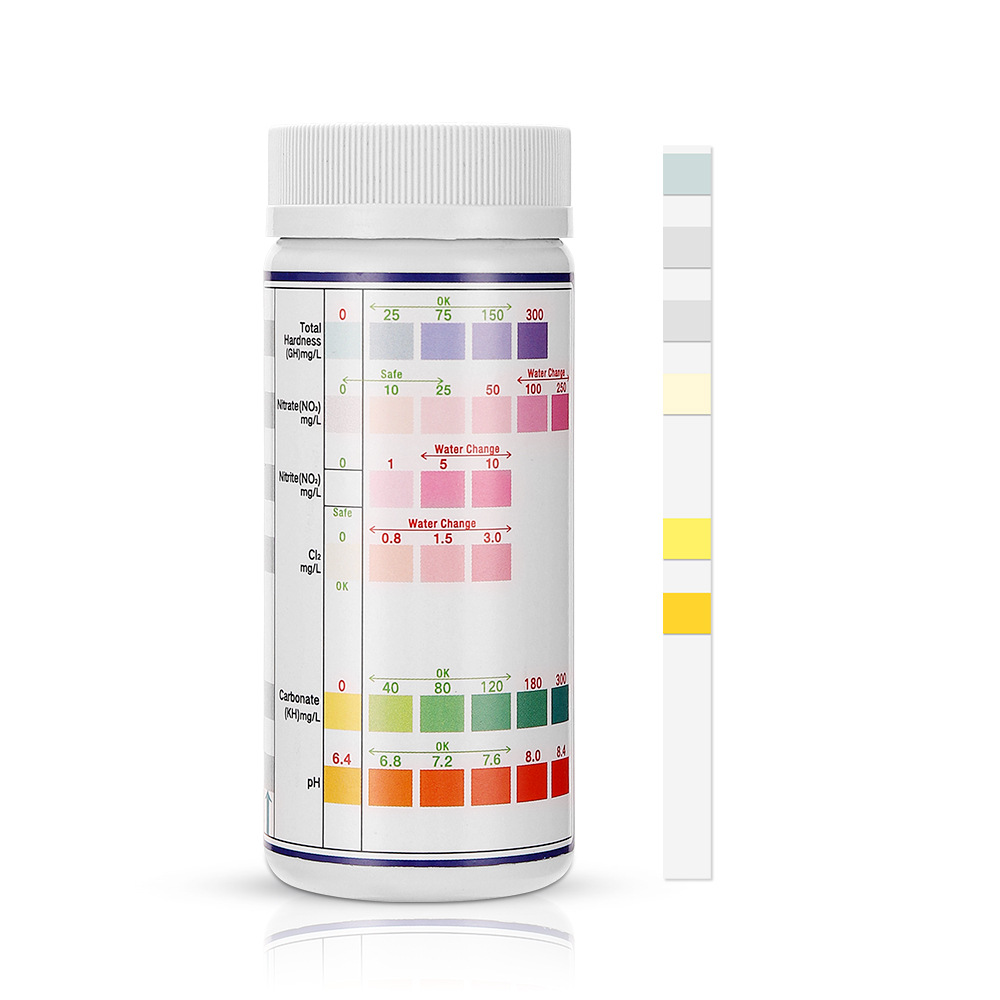 Water Testing Kit - 6-In-1 Waterkwaliteit Teststrips Aquarium Ammoniak Stikstof