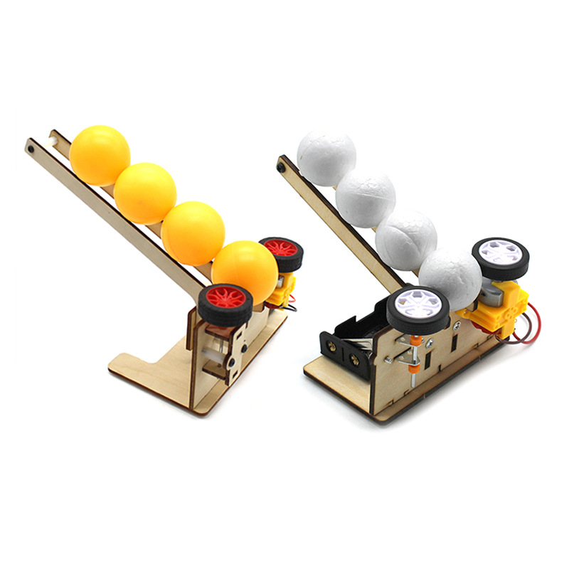 Science Toys Diy - Auto Launch Baller-apparaat Studenten DIY Handgemaakt