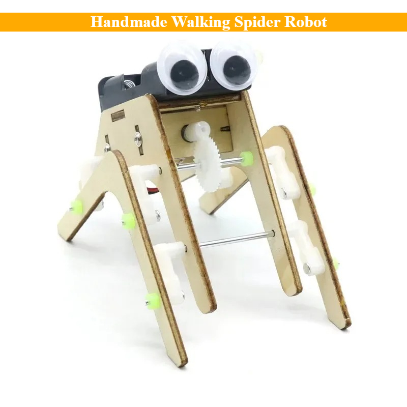 Science Robotics - Verbeelding DIY Handgemaakte Walking Spider Robot