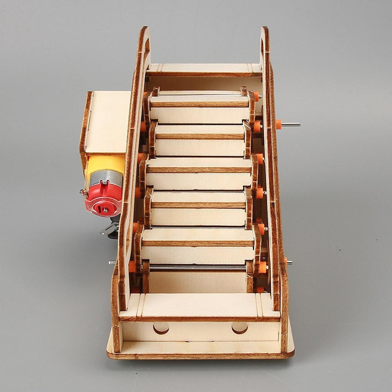 Science Diy Model - DIY-wetenschappelijke experimentset, 3D-puzzelbouwspeelgoed, mini-roltrapmodel, interactief speelgoed