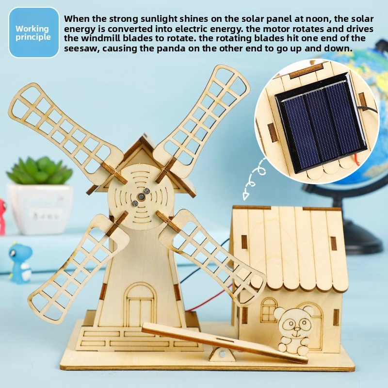 Science Max - Zonne-windmolenhuizen, handgemaakte doe-het-zelf-modellen voor kinderen, en