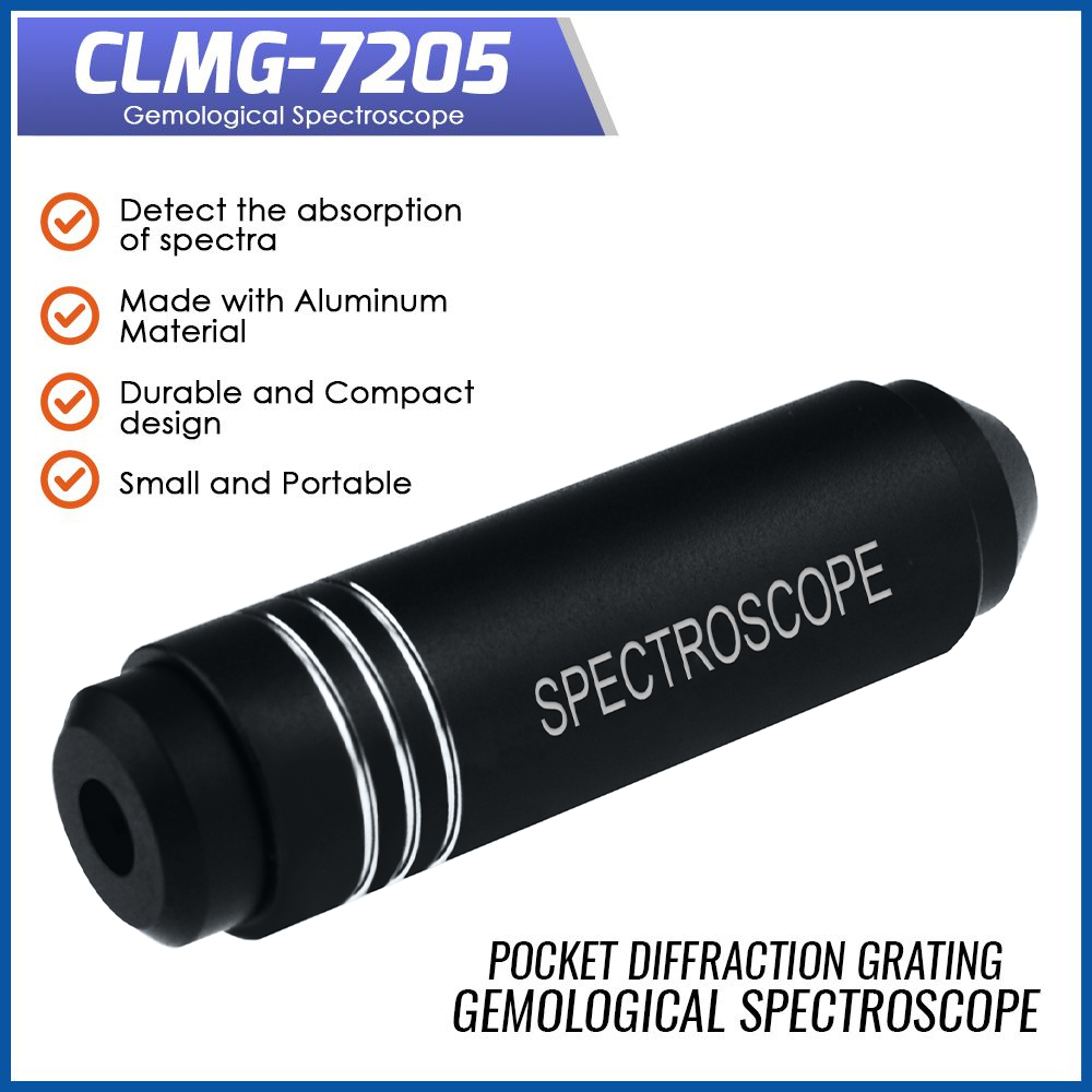 Spectroscope Handheld - Duurzame diffractiespectroscooprooster Gem Tool Pocket Middelgroot