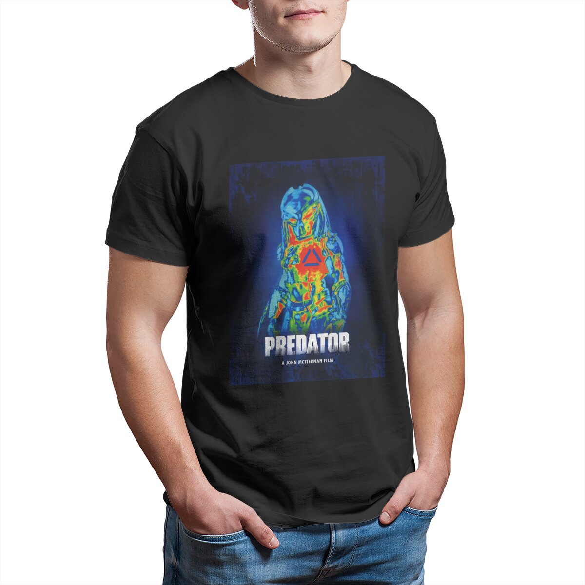 Science Hunter - Roofdier Vechtscène Sciencefiction Unisex T-Shirt Voor