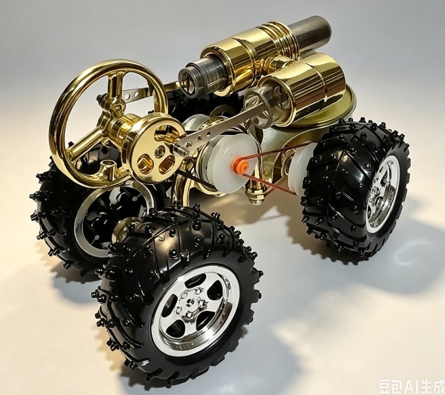 Science Toy - Miniatuurmodel van een externe verbrandingsmotor, stoomaangedreven
