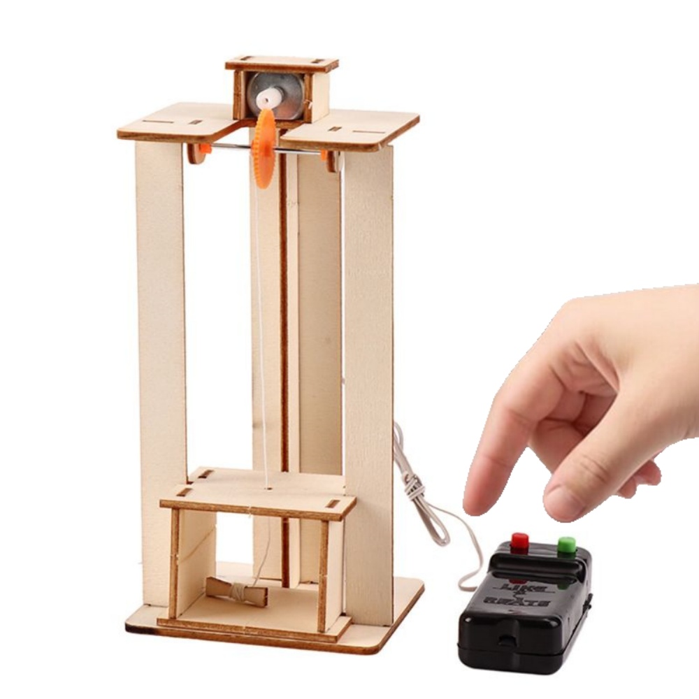 Science Diy Model - DIY Elektrische Lift Model Puzzel Speelgoed