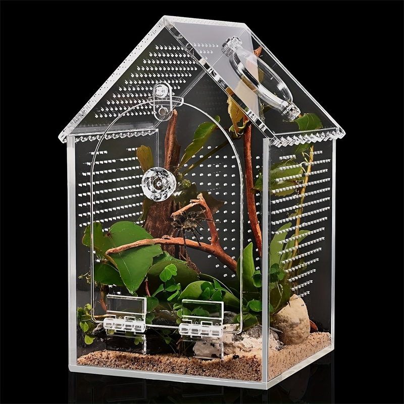 Science Hobbyist - Transparante acryl insectenhabitatdoos, waterdicht verzegeld reptielenvoederterrarium
