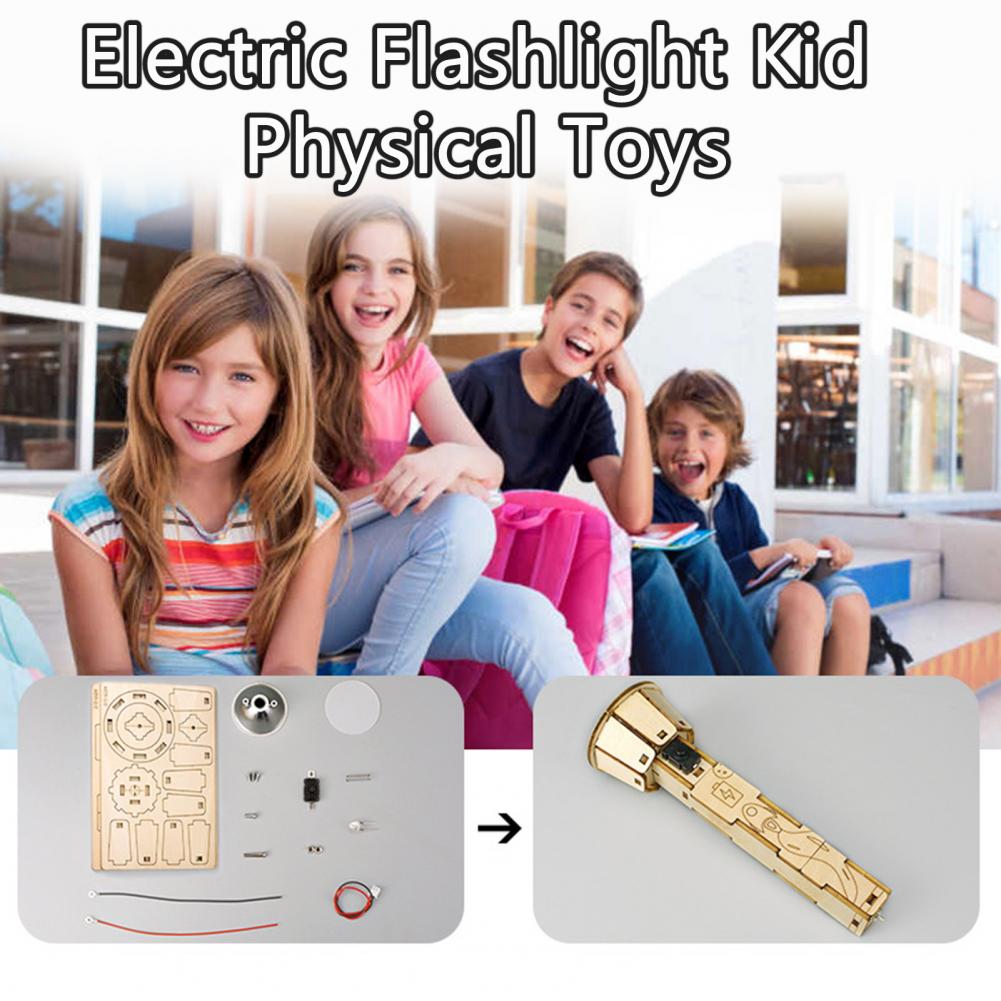 Houten DIY-zaklamp puzzelset S - Science Project Kit recensie en prijs