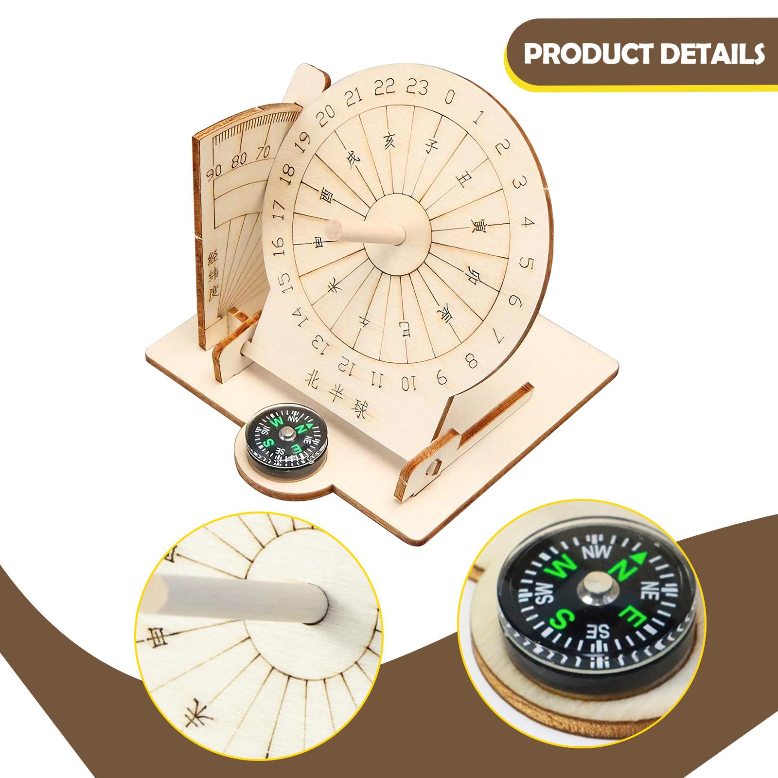 Houten zonnewijzerklokmodel DI - Science Diy Model recensie en prijs