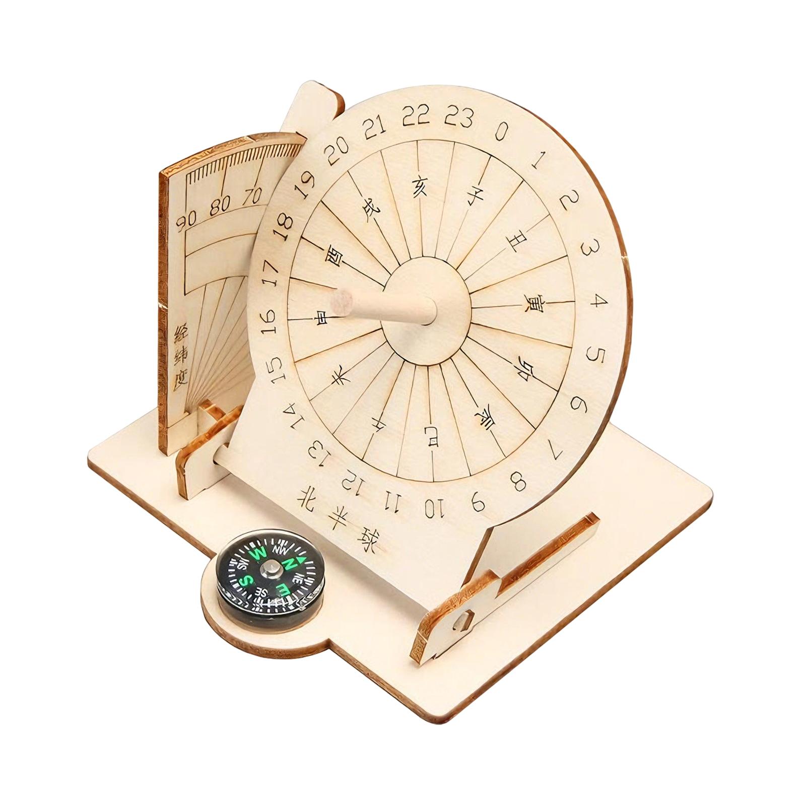 Houten zonnewijzerklokmodel DI - Science Diy Model recensie en prijs