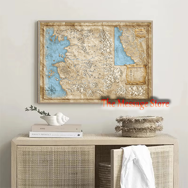 Witcher Wereldkaart Continent  - Star Map Poster recensie en prijs