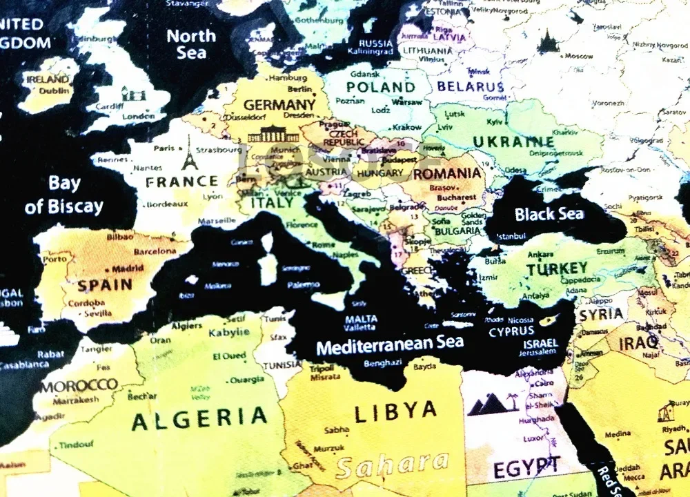 Nieuwe Deluxe Travel Scratch W - Star Map Poster recensie en prijs
