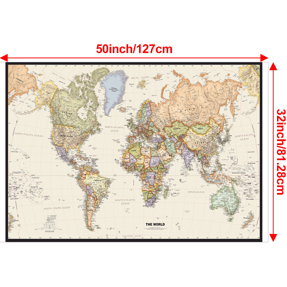 127x81 cm/50x32 inch Vintage W - Star Map Poster recensie en prijs