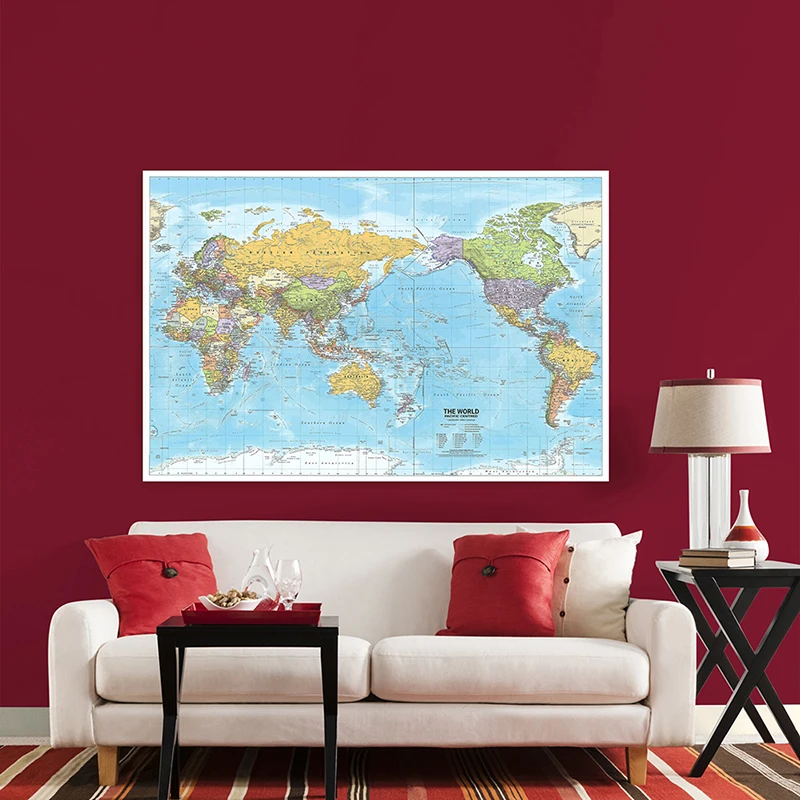 Wereldkaart 2012, stof grote p - Star Map Poster recensie en prijs