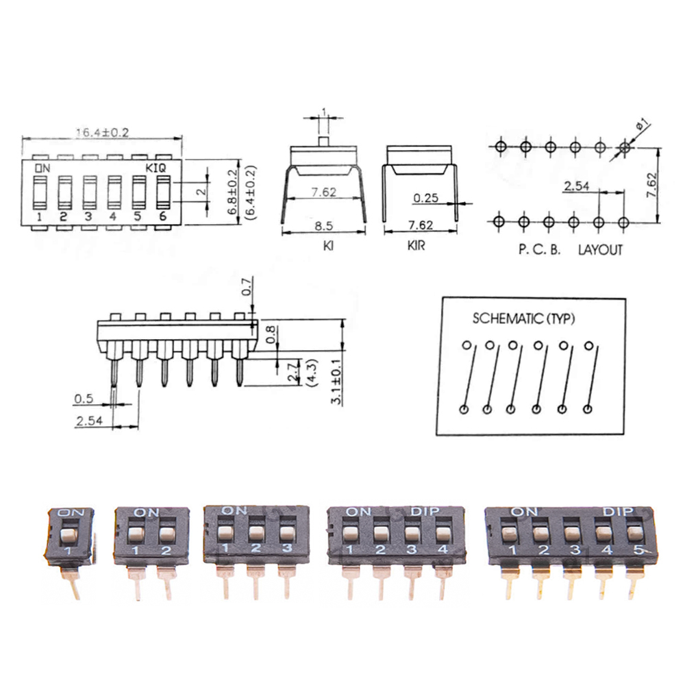5PCS 2 2.54mm Pitch Tuimelscha - Circuit Snap Kit recensie en prijs