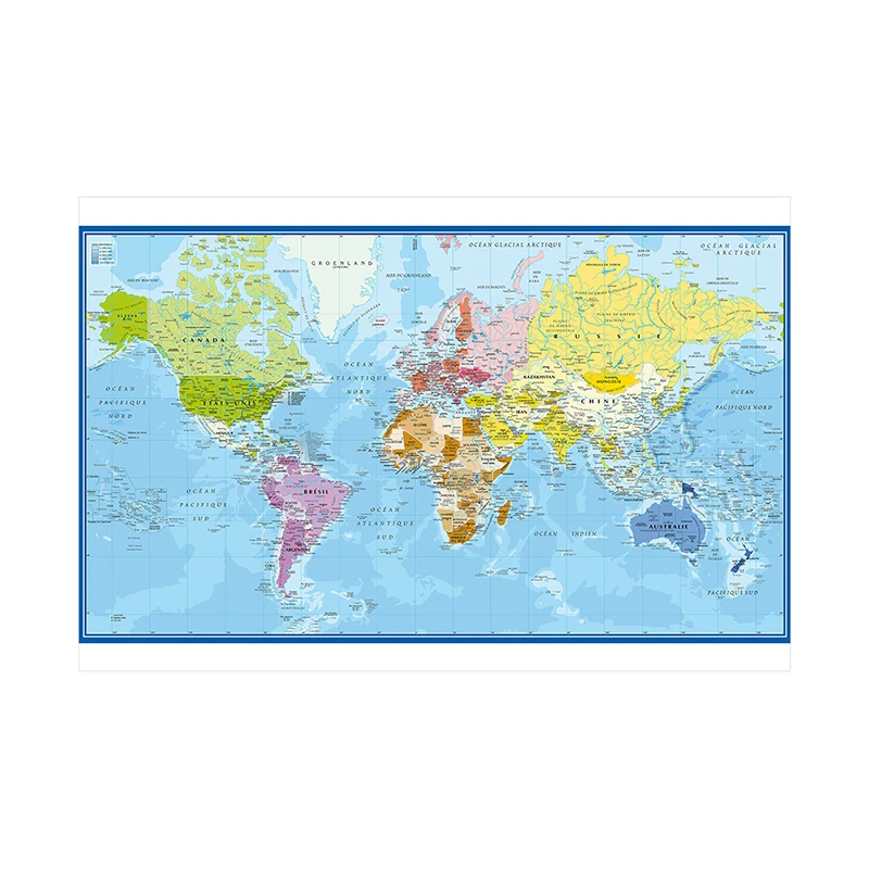 Carte Du Monde Wereldkaart Muu - Star Map Poster recensie en prijs