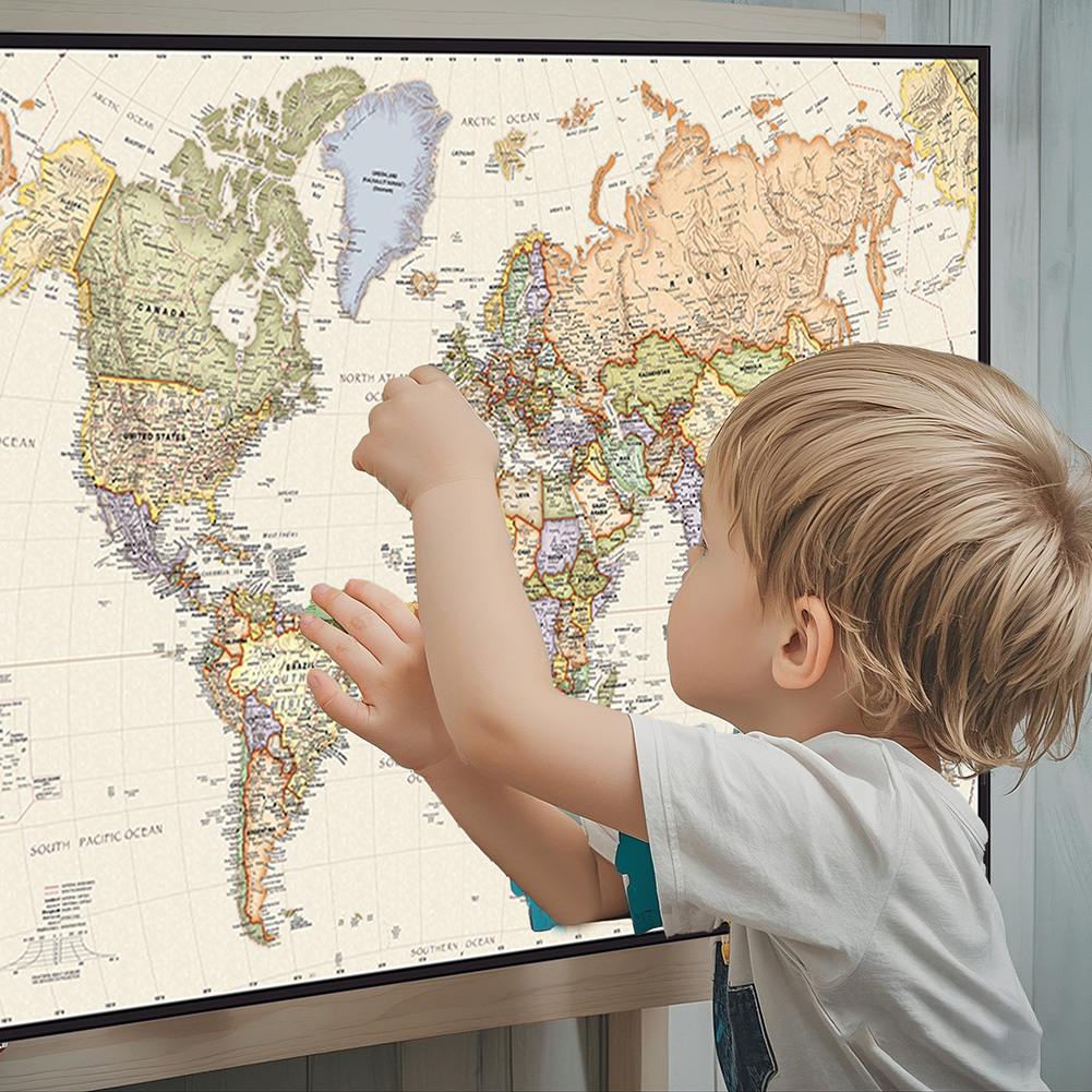 Vintage Hangende Poster Wereld - Star Map Poster recensie en prijs